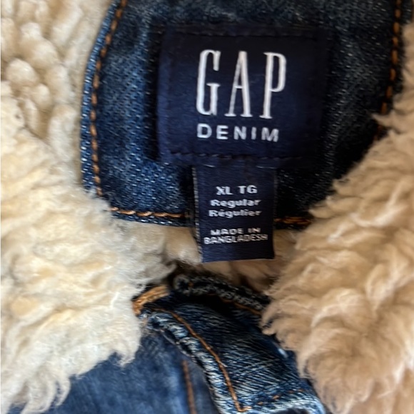 Girls Gap Sherpa Lined Jacket - Picture 3 of 7